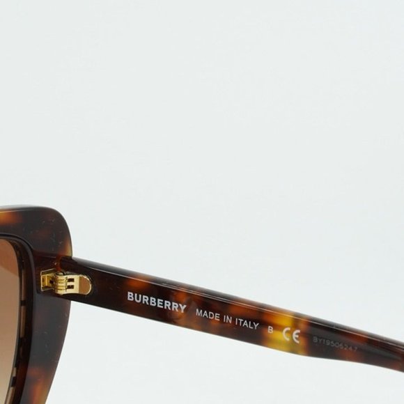 NEW BURBERRY TAMSIN BE4366F 398213 TOP CHECK HAVANA/BROWN GRADIENT SUNGL… - Picture 10 of 10
